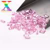5A ángulo recto pequeño rectangular coche punto de circón rosa plano al por mayor 1*2-3*6mm color piedra desnuda CZ acabado