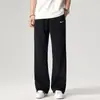 Pantalones Casuales de Pierna Recta Estilo Americano para Hombre, Nuevos Pantalones Deportivos de Moda para Primavera y Otoño para Hombre, Corte Holgado, Pantalones Largos Versátiles y Cómodos para Hombres Jóvenes
