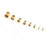 Broche Conector de Peso Color Duradero Chapado en Oro de 18 Quilates Pulsera Fija Collar Colgante de Cabeza de Serpiente Accesorios para Joyería DIY