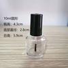 Frasco de Esmalte Preto Fornecimento Frasco de Vidro Transparente com Pincel Cola de Esmalte 5Ml10Ml15Ml Sub-Frasco