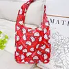 Lindo Bolso de Compras Plegable con Estampado de Perro de Dibujos Animados para PC, Gran Capacidad, Bolsa Ambiental para Supermercado, Práctico Bolso de Almacenamiento de Equipaje