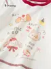 Ropa para Niños Youbao Nueva Camiseta de Manga Larga para Niñas Estampada para Primavera y Otoño, Camiseta Interior para Niños Pequeños, Top Interior para Bebé