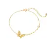 Silver City S925 Prata Esterlina Flor Espelho Borboleta Sonho Pulseira Feminina Dourado Antigo Acessórios de Moda Nacional Joia de Mão Retro Novo Chinês