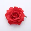 Fundo de Cabeça de Rosa Simulada Parede de Flores Chapéu de Palha Decorativo Acessórios de Flores de Seda Flor de Cabeça DIY Adereços de Casamento Flor Simulada