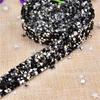 Fabricante de diamantes de imitación de resina de 1,5/3 cm con adhesivo termofusible, diamantes de imitación para zapatos, bolsos, ropa, cadena de diamantes.