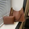 Bolso de mujer de moda transfronteriza con textura que combina con todo, bolso retro con cadena de color sólido, bolso de mujer, nuevo bolso de hombro con cadena debajo del brazo de primavera