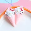 Gato japonés de resina de simulación cono helado snacks juego DIY accesorios decoración carcasa de teléfono móvil
