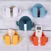 Caixa de armazenamento de controle remoto de parede, suporte de carregamento de celular para cabeceira, painel de controle remoto de TV e ar condicionado, suporte para pendurar cabos de dados