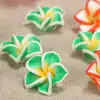 Arcilla Suave de 15 mm Frangipani Pequeño Fabricante Mayorista Pulsera de Cuentas DIY Collar Accesorios de Joyería Hawaiana Frangipani