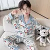 Pijama para niño primavera y otoño 2026 modelo nuevo, algodón puro, conjunto fino de manga larga para niños, niños y adolescentes, nueva colección de otoño