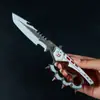 Figura Força Delta 22cm Creed Lenda Arma Branca Modelo Artesanato em Metal Brinquedo de Exibição Não Afiada
