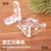 Estante de Ángulo Transparente de Acrílico Soporte de Ángulo Recto Conector Triangular Fijo Hebilla de Fijación de Tres Lados Tablero Recto Fuerte