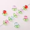 Cuentas de Tulipán Acrílico Hecho a Mano DIY Accesorios de Joyería Pulsera Collar Colgante Cuentas Sueltas Paquete de Material al por Mayor