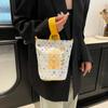2025 Nueva Bolsa de Dinero Bolsa Bolsa Yuanbao Bolsa de Riqueza Cubo Bolso Pequeño de Viaje Bolso de Mano Portátil para Mujeres