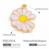 Joias Europeias e Americanas de Aço Inoxidável Artesanais DIY Acessórios de Bolsa Coração Luxo Acessível Alto Padrão Pingente Preserva Cor Dourado 18K com Gotejamento de Óleo