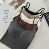 Camisola con Almohadilla en el Pecho Sujetador de Copa Fija para Mujer Una Pieza Espalda Hermosa Sin Tirantes Uso Interior Uso Exterior Para-pechos Top Corto