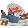 Estação Europeia 2025 Nova Marca H Sapatos Masculinos Sola Grossa Amortecedores Tênis de Corrida Tênis Brancos Casuais Sapatos Esportivos Transfronteiriço