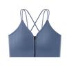 Hot girl zíper camisola das mulheres peito pad desgaste exterior cruz beleza de volta top desgaste interno profundo v peito envoltório cueca moda mulheres