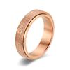 Anillo giratorio de acero inoxidable para hombre, popular en Amazon, anillo de pareja giratorio de moda simple.
