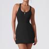 Vestido deportivo de estilo europeo y americano con base antideslizante y diseño de sensación desnuda, nuevo chaleco de golf para exteriores de verano, falda de tenis y yoga.