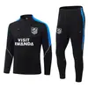 2627 Uniforme de Treino Real Madrid Outono e Inverno Uniforme de Futebol Manga Longa Atletico Jogo Treino Inter de Milão Camisa Esportiva Casual