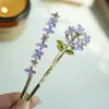 Pasador de Flor con Goteo de Aceite para Mujer, Accesorio de Cabello Exquisito de Alta Gama, Pinza para Flequillo, Pasador para Cabello Suelto, Doble Pasador, Pinza para Flequillo, Pasador