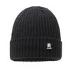 Chapéu de Inverno Masculino com Forro de Fleece, Espesso e Quente, Chapéu de Tricô para Circunferência Craniana Grande, Chapéu para Clima Frio Transfronteiriço, Chapéu de Lã Macio para Outono e Inverno para Mulheres