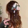 Novo Presilha de Cabelo de Pelúcia Grande Grampo de Cabelo Acessório de Cabelo para Mulheres 2025 Parte de Trás da Cabeça Presilha Tubarão de Alta Qualidade Elegante Outono e Inverno