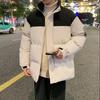 Chaqueta acolchada de algodón talla grande para hombre cuello alto traje de pan costura suelta chaqueta acolchada de algodón camuflaje engrosada y engordada chaqueta acolchada de algodón para hombre gordo abrigo