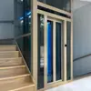 Tracción de Pórtico para Ascensor Doméstico, Casa Unifamiliar de Villa, Dúplex, Loft, Ascensor Doméstico de Tracción Hidráulica para Interiores y Exteriores