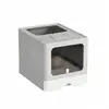 Caja de arena grande completamente cerrada para gatos con cajones plegables, función desodorante, inodoro para gatos, super grande, a prueba de salpicaduras, accesorios para gatos.
