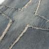 Estilo Americano Retro Tendencia Marca Estrella Olla Bordada Jeans Hombres y Mujeres Oversize Casual Rectos Pierna Ancha Pantalones