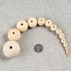 Cuentas Redondas de Madera Bolas de Madera 6-50mm Tronco Natural Color Natural Agujero Rugoso Cuentas Redondas de Madera Cuentas Sueltas Accesorios DIY para Pulsera