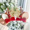 Pinza para el Cabello de Navidad Estilo Nuevo Accesorios para el Cabello de Astas Festival de Navidad Celebridad de Internet Adornos de Astas Lindos Tocado Pinza Doble