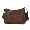 Bolso Cruzado de Nylon de Alta Calidad, Moderno, para Viajes, Fiestas, Trabajo, de un Solo Hombro, Multicapa, Práctico, Casual, Repelente al Agua, para Mujer