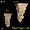 Madera maciza madera europea calcomanía de talla de madera pilar capitel viga soporte pared de fondo armario gabinete pasillo apertura mate cabeza de flor decorativa ménsula