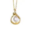 Collar Colgante de Perlas de Agua Dulce Natural Ai Yu para Mujer Joyería de Moda Venta al por Mayor Dropshipping S1071015
