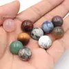 Venta en Caliente Transfronteriza Adornos de Bola Redonda Pequeña de Cristal Cuentas Redondas Canicas de Piedra Natural 14mm Esféricas Accesorios de Joyería Personalizados