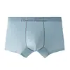 Roupa Íntima Masculina Verão Seda Gelada Novo Estilo Sem Costura Leve Fresca Confortável Tendência Boxer Esportivo Cueca Boxer Masculina de Quatro Cantos