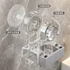 Clipe de Suporte de Parede para Mop com Ventosa, Gancho sem Furo para Banheiro, Suporte Forte para Mop e Vassoura, Rack de Armazenamento