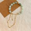 Pulseira artesanal de estilo étnico com contas de pedra natural, pulseira de nicho com temperamento retrô, personalidade, novo estilo chinês, pulseira para namoradas