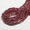 Cuentas de cristal de color AB plateado de 4 mm para joyería DIY accesorios de borla accesorios de ropa cuentas sueltas venta al por mayor directa