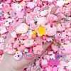 Jin Mix Desenho Animado Brilhante Acessórios de Joalheria DIY Cola Creme Resina Pequenos Acessórios Orifício para Presilha Material Fivela de Sapato