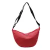 Bolso cruzado casual de moda para mujer, bolso de hombro nuevo, bolso tipo dumpling de nailon, bolso de mano para mujer, bolso a cuadros simple y ligero