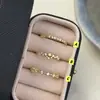 Anel Simples de Estrela de Cinco Pontas Estilo Coreano para Mulheres, Aberto Versátil e Doce, Anel Ajustável de Zircônia para Dedo Indicador, Pequeno e Fresco para Empilhar