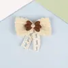 En stock Suministro Directo Pegatina de Tela de Lazo Multicapa de Puntos Tejidos Polo Todo-partido Flor Sencilla Borla Pegatina para Pie Lazo