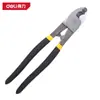 Cortador de Alambre Multifuncional Deli Dl20028 Pinzas Pelacables Afiladas de 10 Pulgadas Cortador de Alambre de 250mm Cortador de Cable