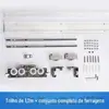 Acessórios de Ferragens para Portas Fantasma Recém-Atualizados Trilho Silencioso Invisível para Portas de Banheiro Acessórios para Trilhos de Portas de Correr