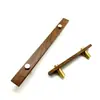Manija de Latón Madera de Nogal Negro Madera Maciza Estilo Americano Manija para Puerta de Gabinete Estilo Nórdico Nuevo Estilo Chino Manija para Puerta de Gabinete de Vino Gabinete de Cocina Fabricantes