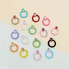 Llavero de Hebilla Redonda de Fresa Color Caramelo Accesorios de Joyería Hechos a Mano DIY Colgante para Mochila Teléfono Juguete